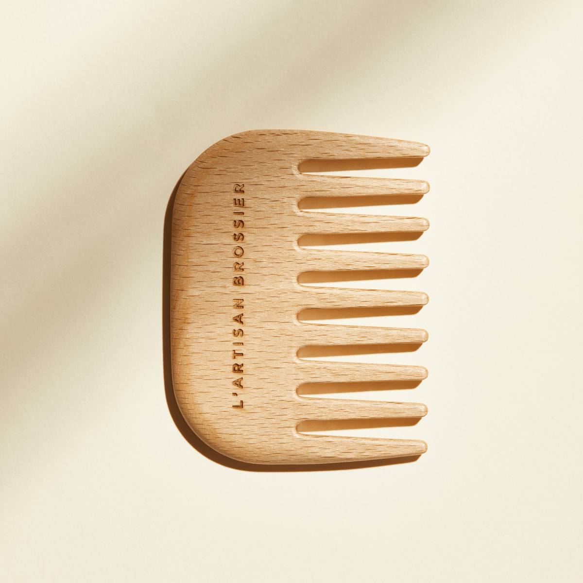 Peigne Afro en bois de hêtre artisanal