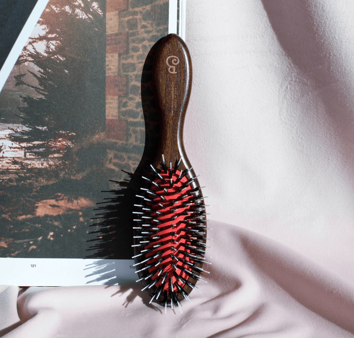 Juliette - Brosse à cheveux sanglier et picots Démêlante et Soin Moyen Modèle