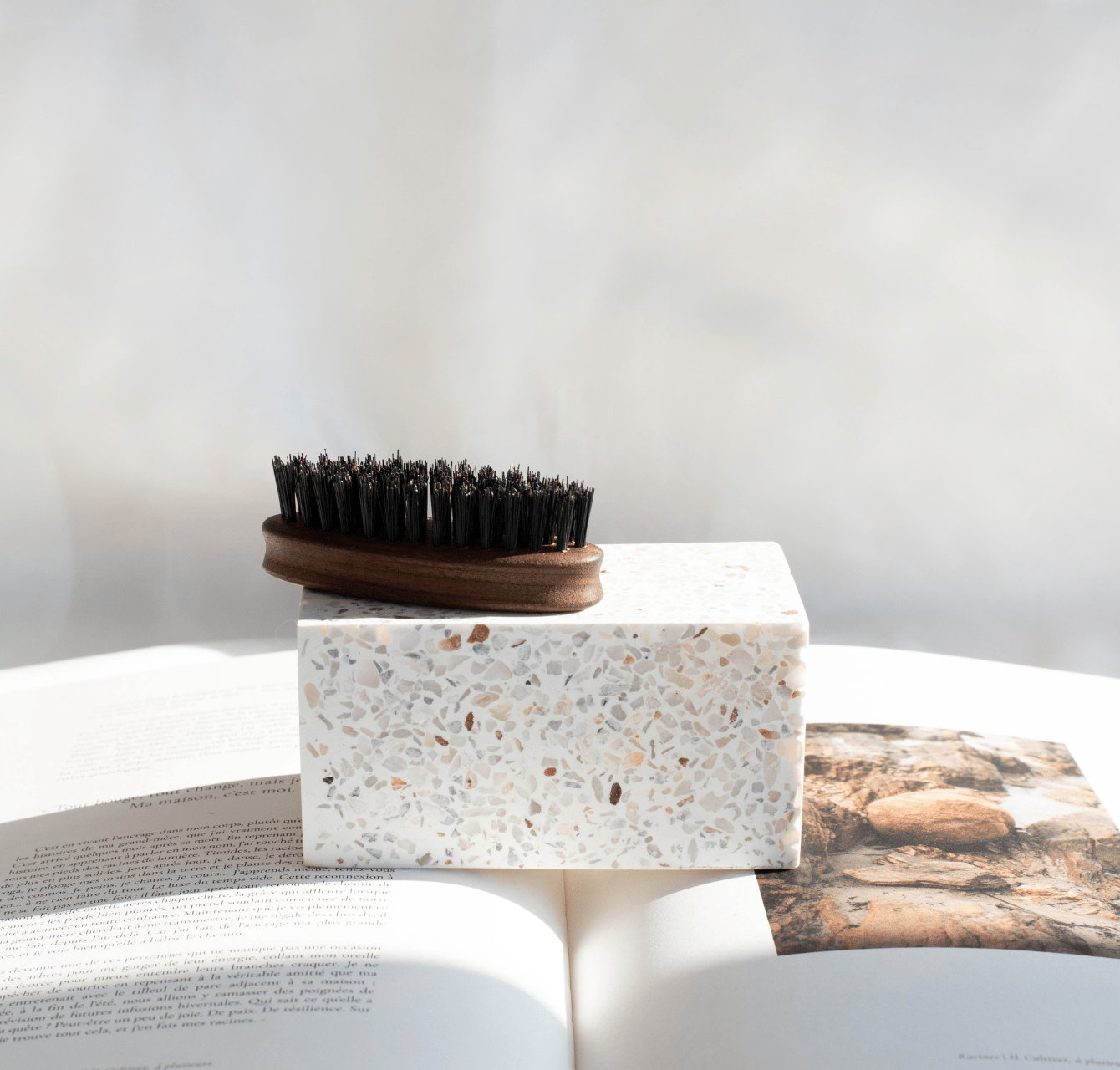 Brosse à Barbe En Poils De Sanglier - Design Ergonomique Pour Homme Par KOZOY